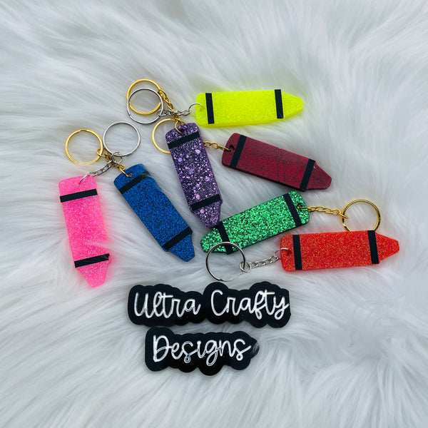 Crayon Keychain, Made to Order