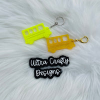 School Bus Keychain, Made to Order