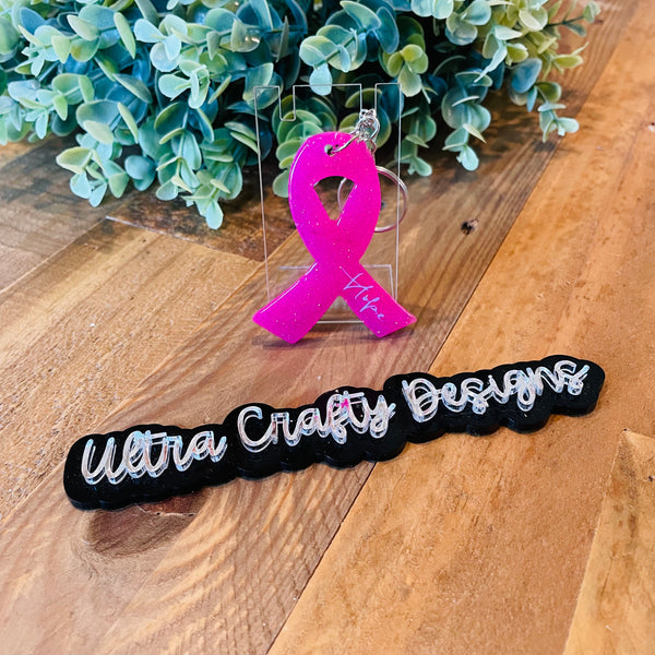 Awareness Ribbon Keychain, Made to Order