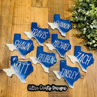 Texas Shape Coasters, Made to Order