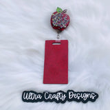 Apple Shaped Badge Reel, 3D, Made to Order