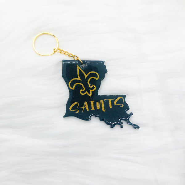 Louisiana State Keychain, Made to Order