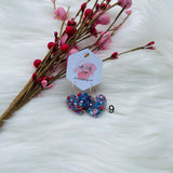 Valentines Heart Drop Earrings, RTS