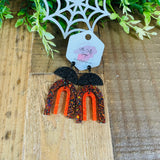 Halloween Rainbow Earrings, RTS