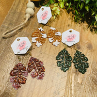 Fall Oak Leaves Earrings, RTS