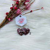 Valentines Heart Drop Earrings, RTS