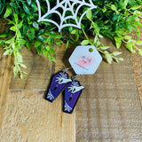 Halloween Coffin/ Hand Holding Items Earrings, RTS