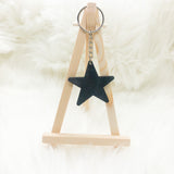 Moon, Star Keychain, Made to Order