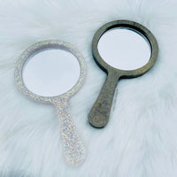 Round Handheld Mirror, Made to Order