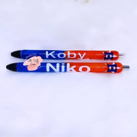 Non-Glitter Refillable Gel Pen, Made to Order