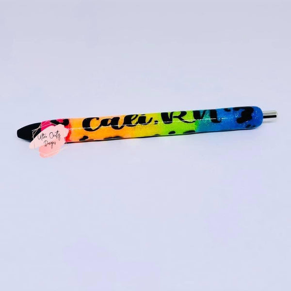 Leopard Print Refillable Gel Pen, Made to Order