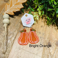 Fall Pumpkin Dangle Earrings, RTS