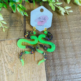 Halloween Snake Earrings, RTS