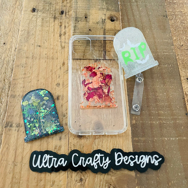 Tombstone Phone Accessories/Badge Reels, RTS – Ultra Crafty Designs