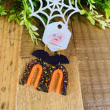 Halloween Rainbow Earrings, RTS