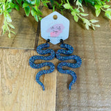 Halloween Snake Earrings, RTS