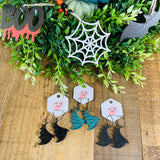 Halloween Bat Wing Earrings, RTS