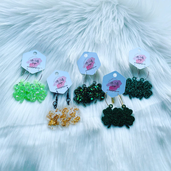 Clover (small) Earrings, RTS