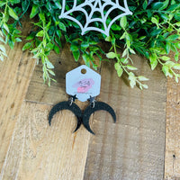 Halloween Moon Earrings, RTS