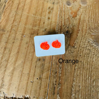 Fall Pumpkin Stud Earrings, RTS