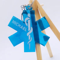 Star of Life Keychain, Made to Order