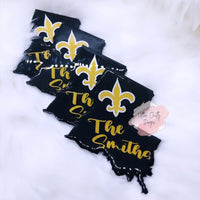 Louisiana Shape Coasters, Made to Order