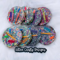 School Supplies 1” Thick Coasters, Made to Order