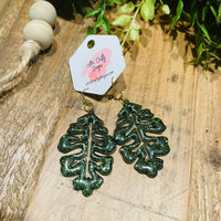 Fall Oak Leaves Earrings, RTS